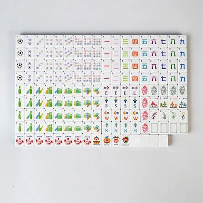 Army Green Acrylic Mahjong Tiles