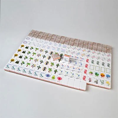 Lotus Pink Acrylic Mahjong Tiles